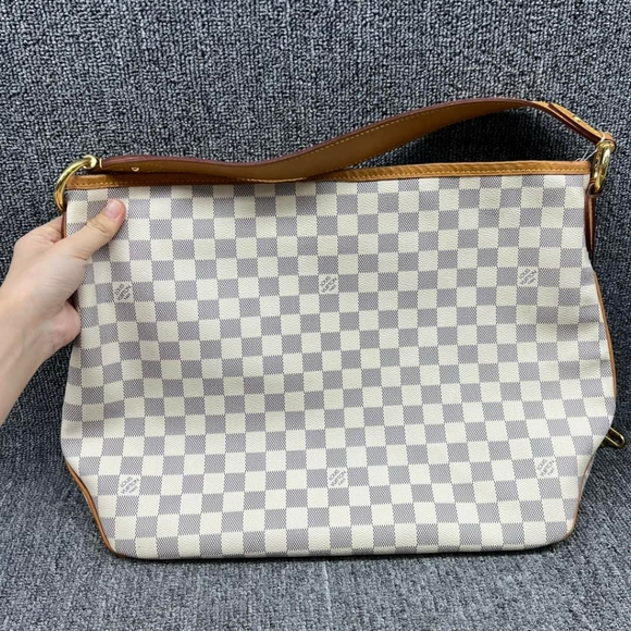 100% Authentic Louis Vuitton Delightful MM Damier Azur Shoulder Bag - Picture 2 of 15